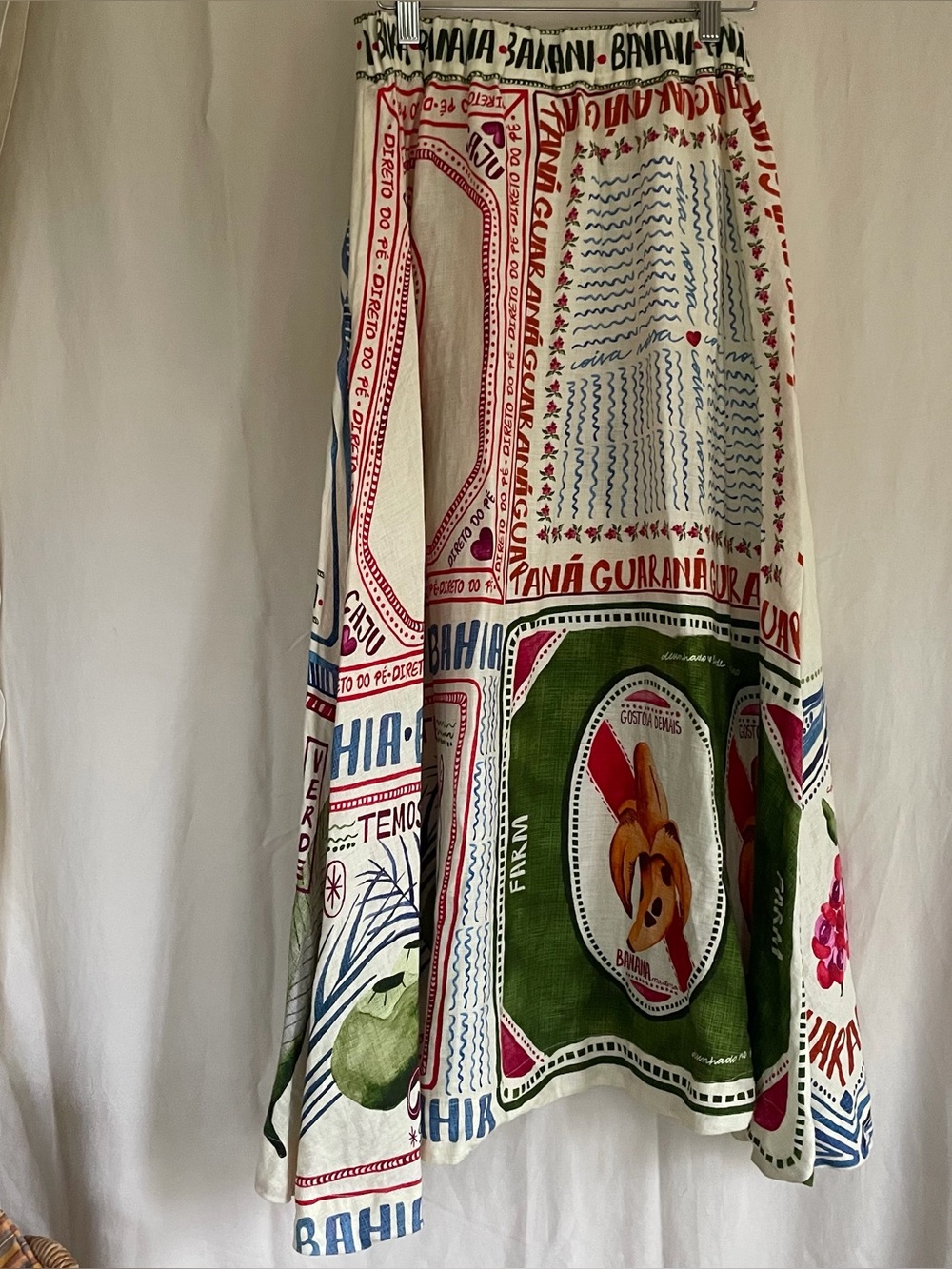 FARM RIO Our Stamps Linen Midi Skirt
Size Extra Small - Picture 2 of 8